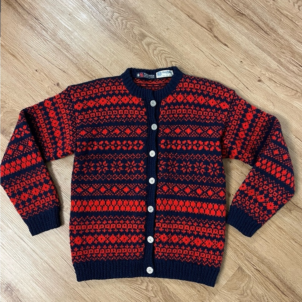 Vintage Norwegian Sweater Norsk Husflid